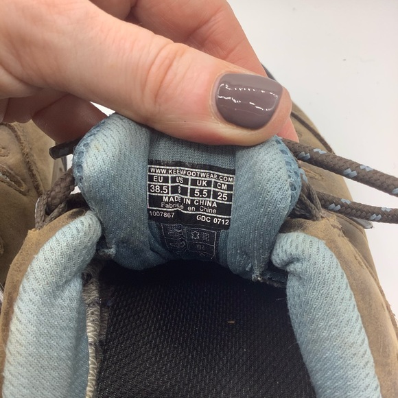 KEEN Dry Nubuck Waterproof Bryce Hiking Shoes, Size 8 - Picture 8 of 8